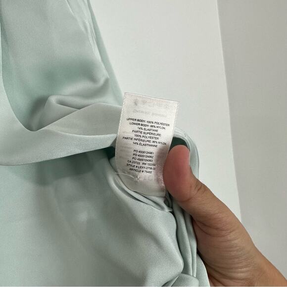 Aritzia Babaton Ace Bodysuit Aqua Essence long-sleeve size XXS - Picture 7 of 10